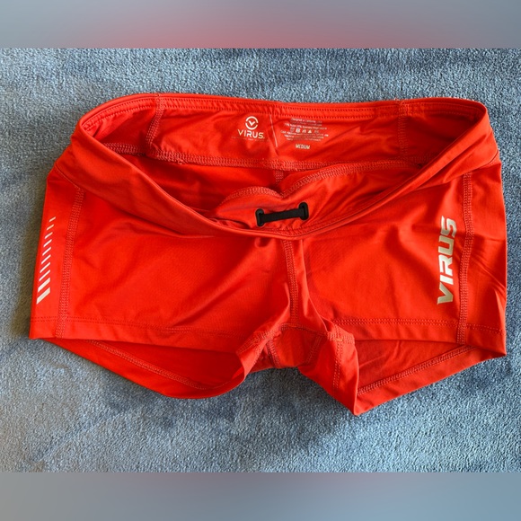 Virus Mid-Rise Drawstring Booty Shorts - Picture 2 of 3